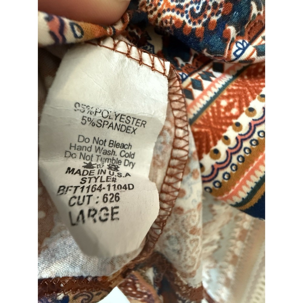 Sew In Love Top Womens Large Bell Sleeve‎ Boho Festival Hippie S4 - Picture 4 of 6